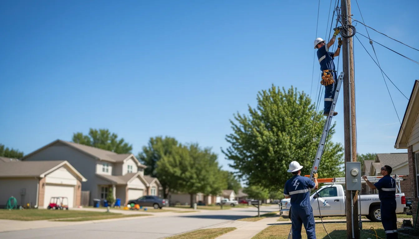 Residential electrician providing installation services in Montpelier, IA